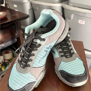 KURU Teal and Gray Women's Sneakers(123)